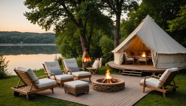 Vivez des vacances privilège en camping au bord d'un lac en Dordogne